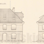Jeden z budynków biurowych- zachowanych do dziś! Plan z 1898 roku.