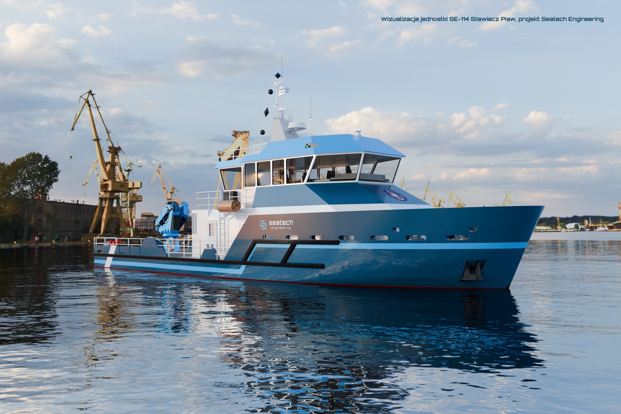 Rozpoczęła się budowa nowego stawiacza pław dla Urzędu Morskiego w Szczecinie