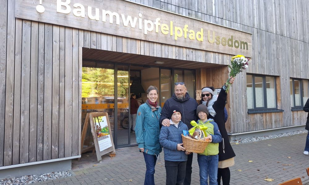 Milionowy gość na Uznamskiej Ścieżce w Koronach Drzew