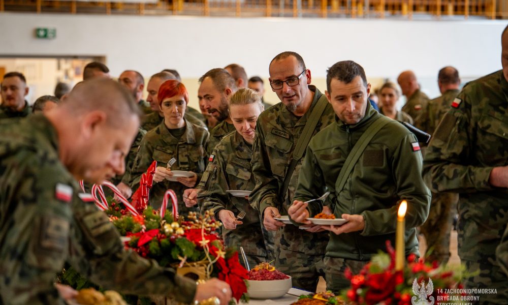 Uroczysta Wigilia w 14 Zachodniopomorskiej Brygadzie Obrony Terytorialnej