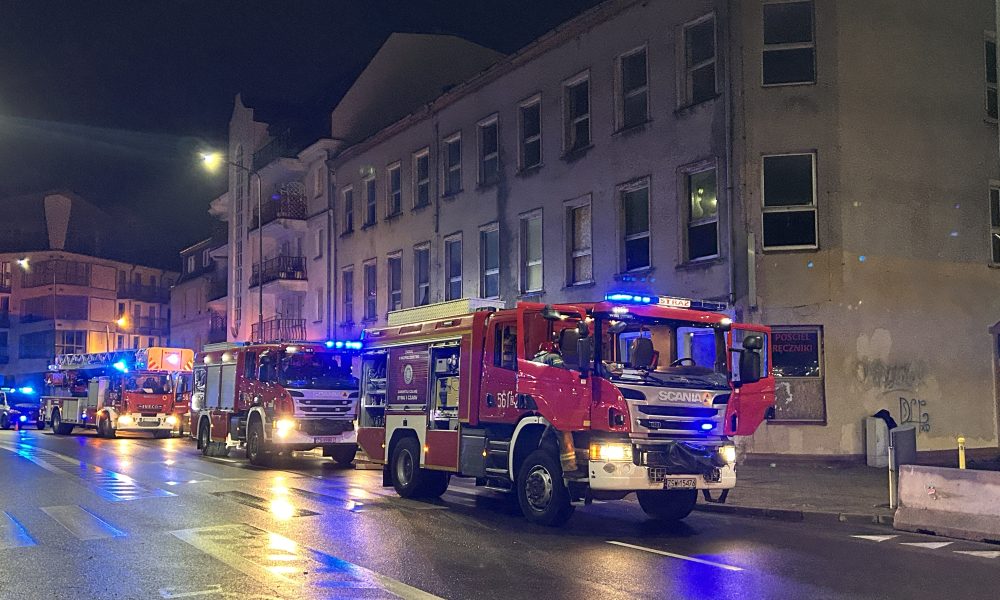 Pożar w dawnym Domu Rybaka