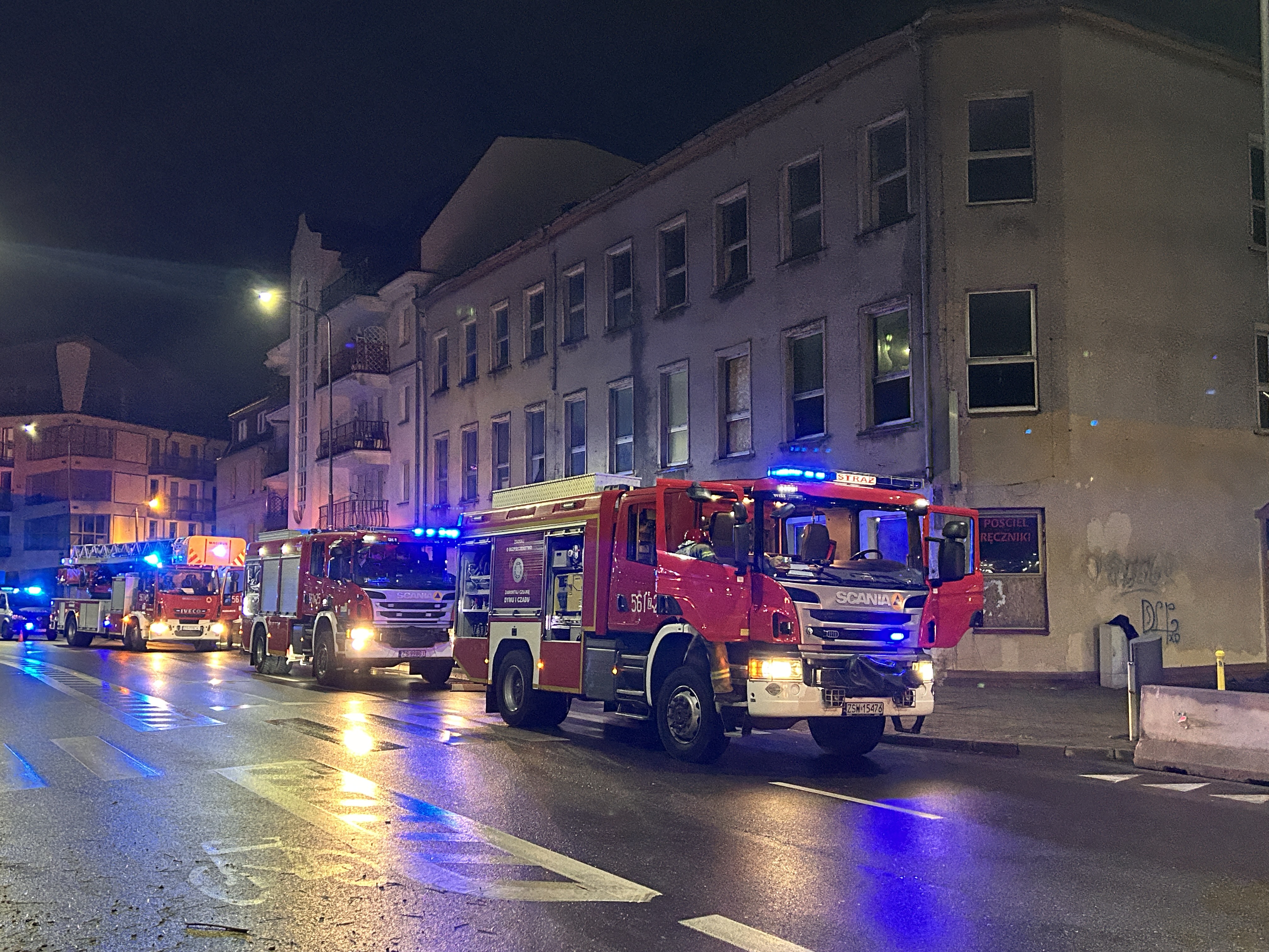 Pożar w dawnym Domu Rybaka