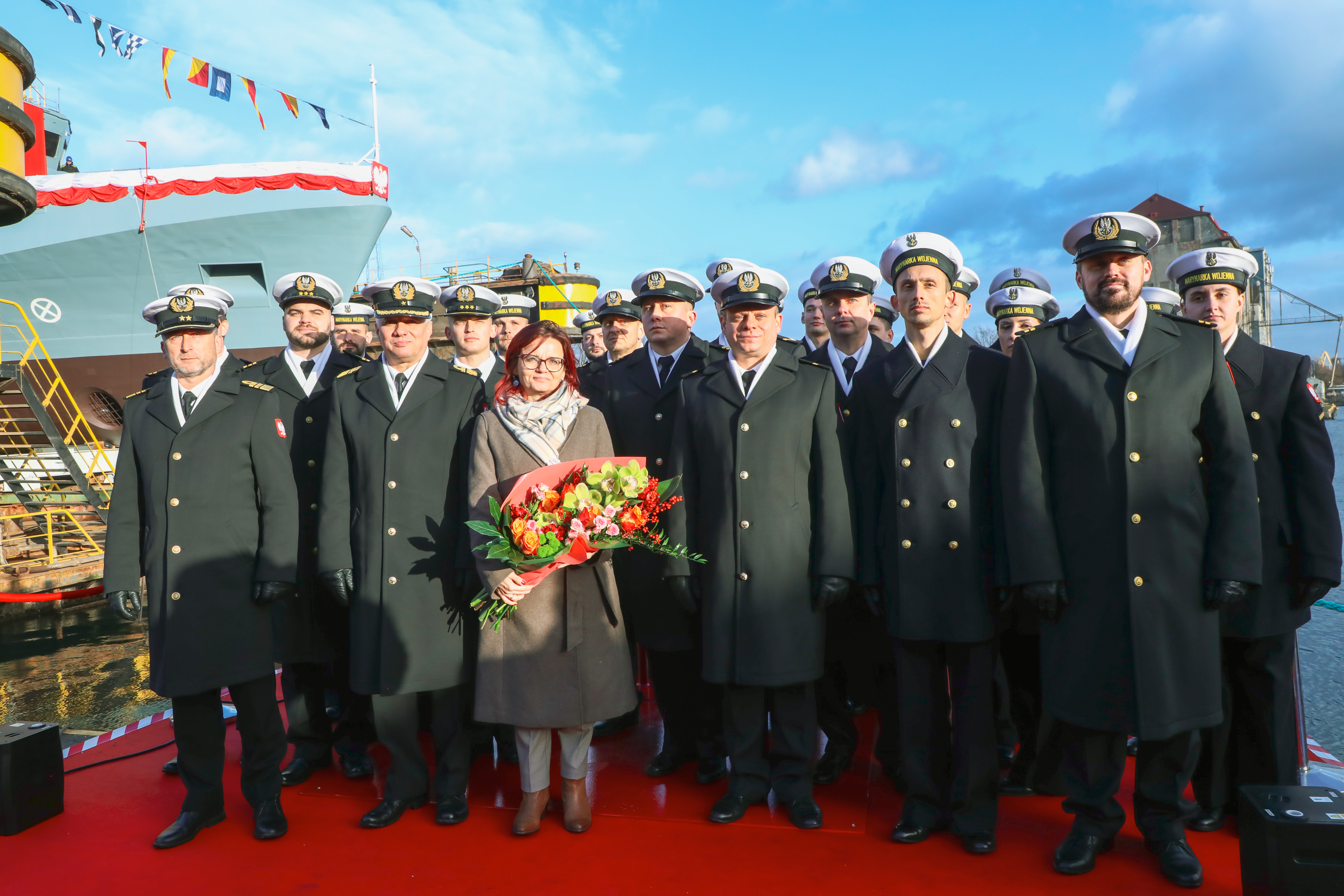 Wodowanie i chrzest przyszłego ORP Czajka