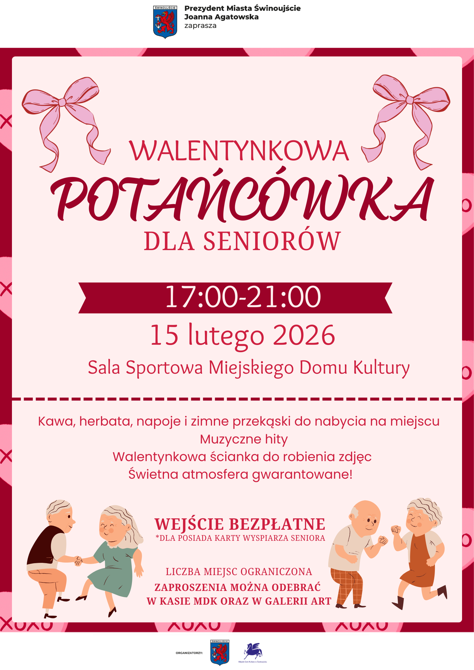 Potańcówka dla Seniorów już w walentynkowy weekend