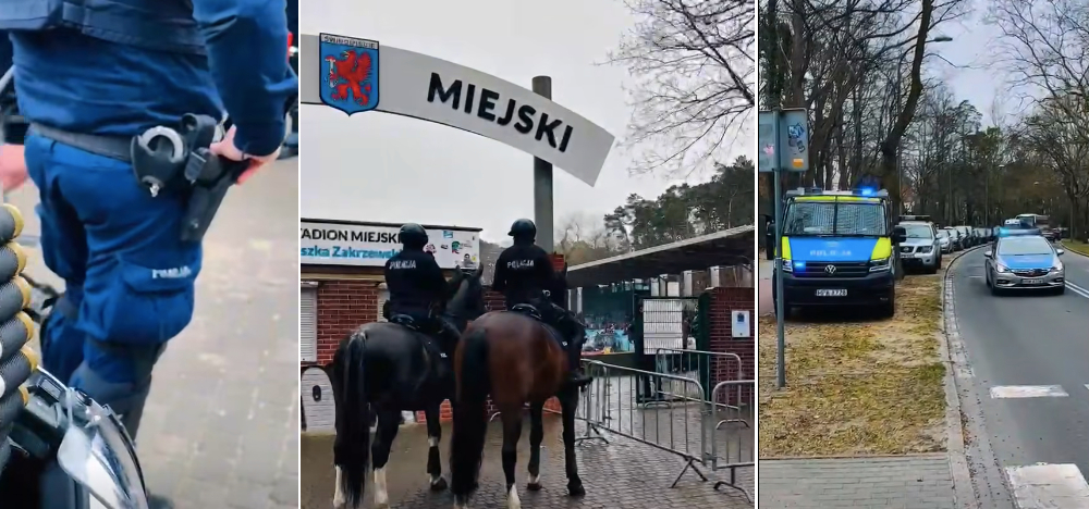 Policyjna interwencja na stadionie w Świnoujściu