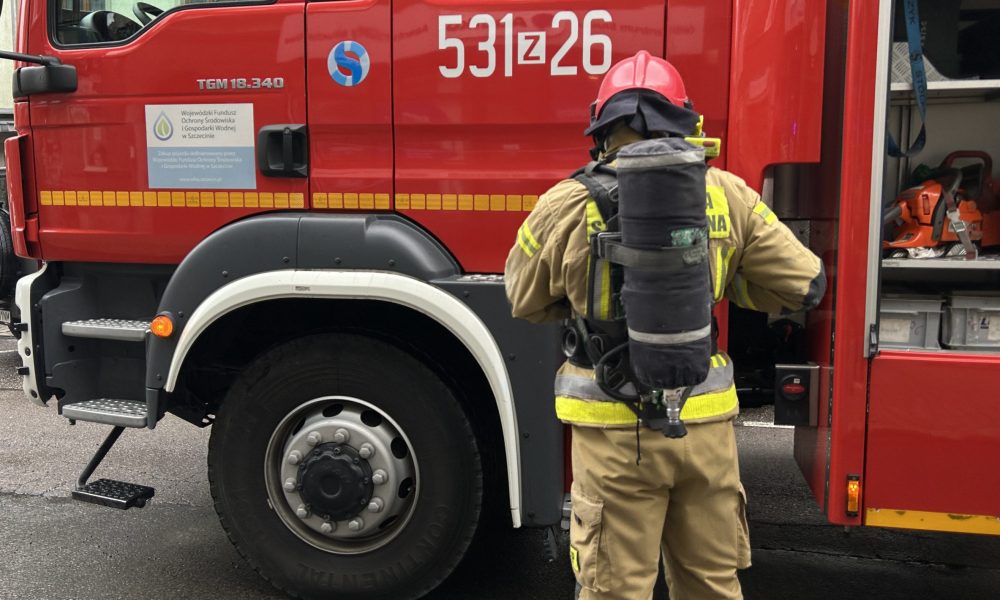 Czujka tlenku węgla uruchomiła alarm w mieszkaniu przy ul. Grunwaldzkiej. Interweniowali strażacy