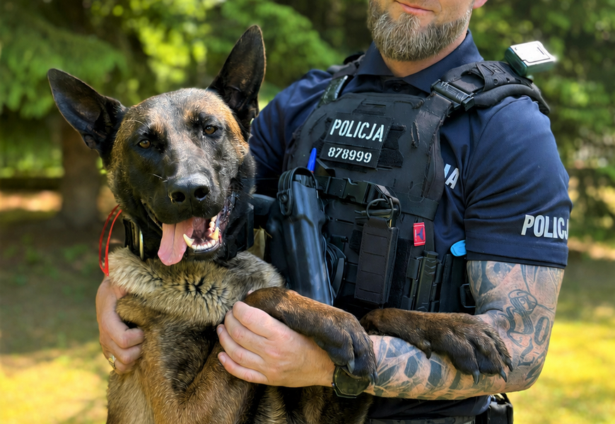 Nowy funkcjonariusz na czterech łapach zasilił świnoujską policję